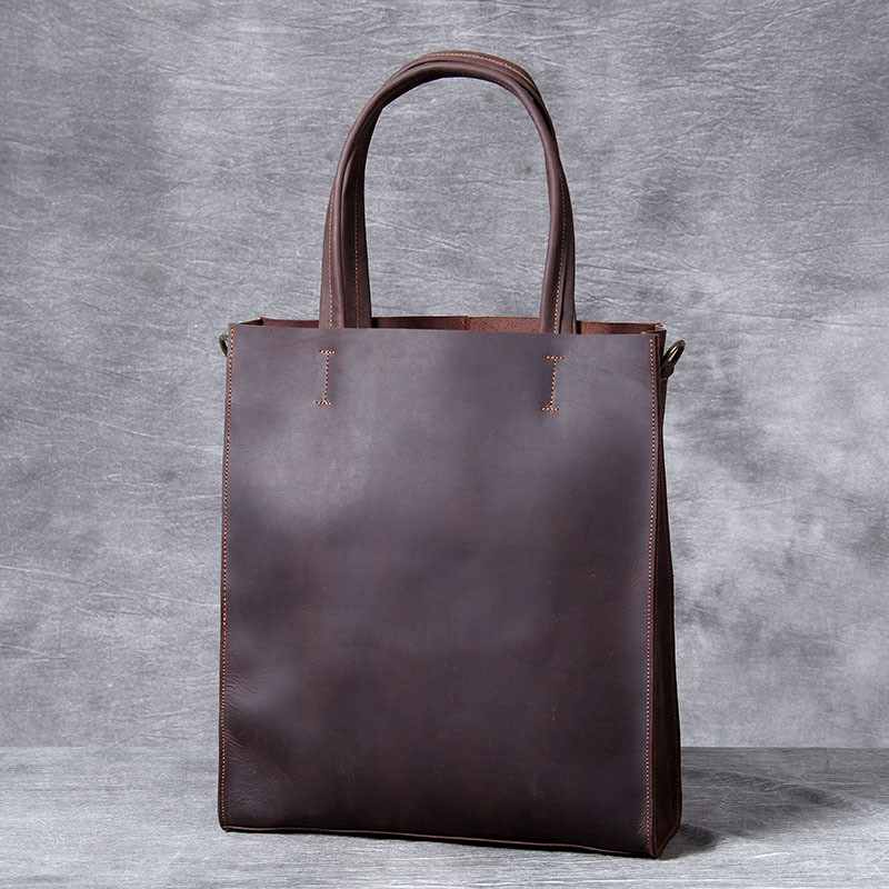 Luxury Bags Coach - Vintage hakiki deri erkek el çantası