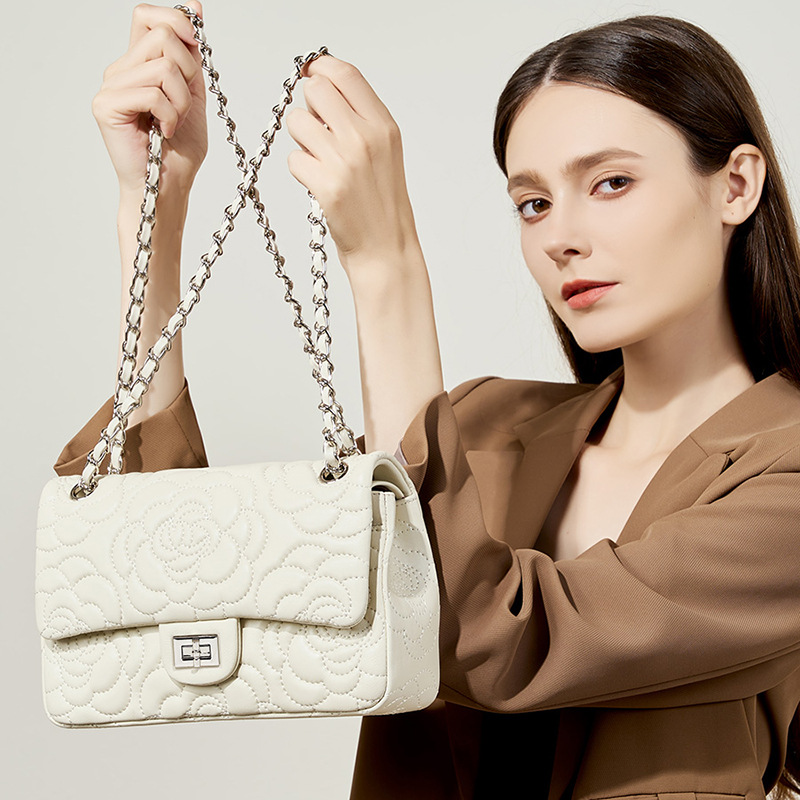 Luxury Quilted Bags - Üst Kalite Highland Kuzu Derisi Omuz