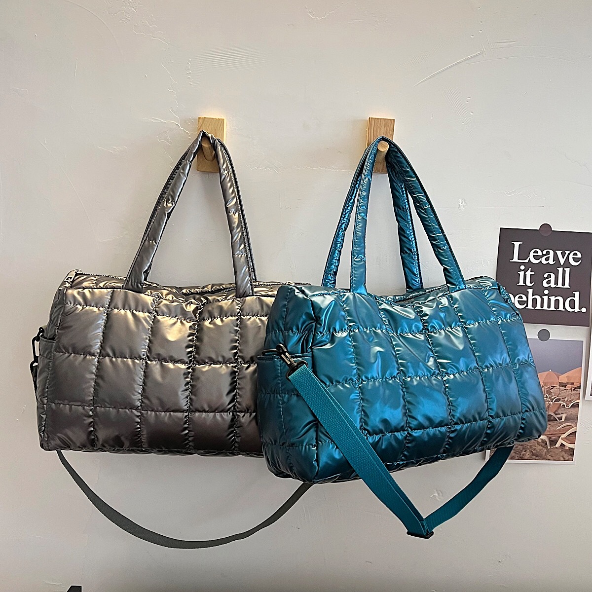Kış uzay pamuk çanta Tote kapi - Luxury Quilted Bags incelemesi ve fiyatı
