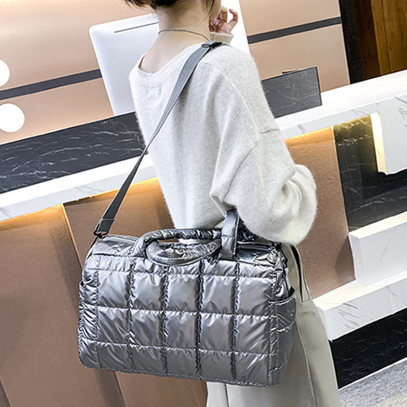 Kış uzay pamuk çanta Tote kapi - Luxury Quilted Bags incelemesi ve fiyatı