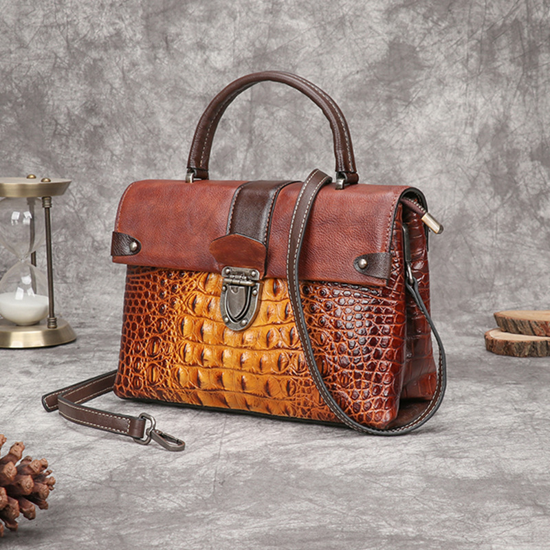 Johnature Retro Timsah Desen L - Luxury Bags Hand Painted incelemesi ve fiyatı