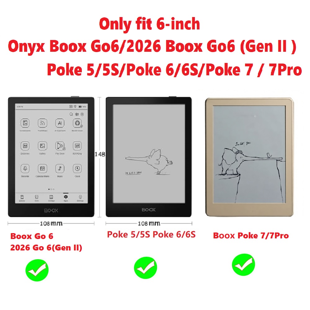 2026 Onyx Boox Go 6 (Gen II) P - Briefcase Leather Slim incelemesi ve fiyatı