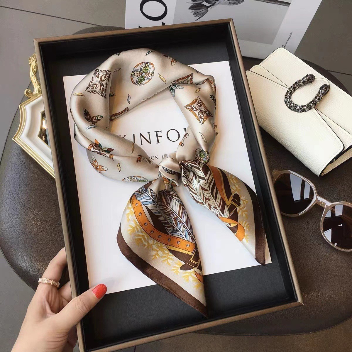 Lüks Moda Baskı 70*70 cm Ipek  - Discount Luxury Bags incelemesi ve fiyatı