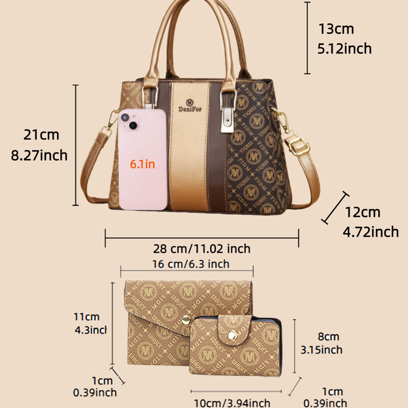 3 parçalı, eklemeli tasarımlı  - Luxury Bags For You incelemesi ve fiyatı