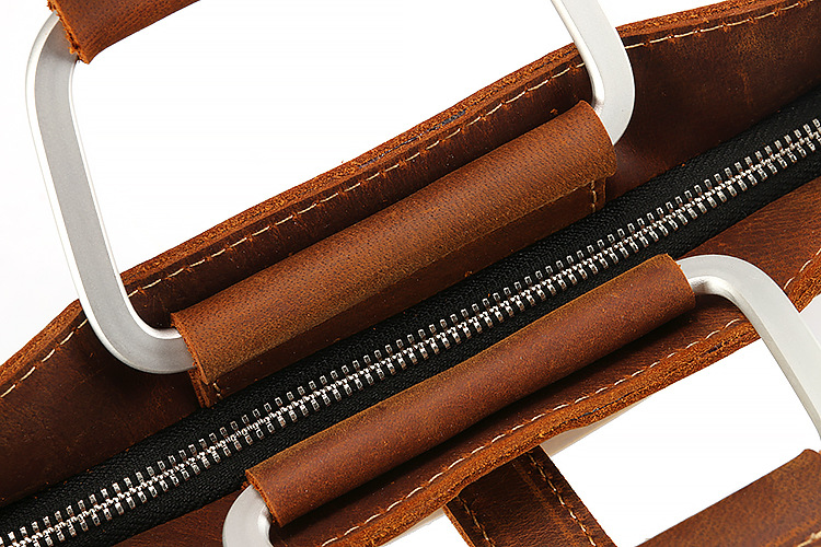 Erkek Üst Tahıl Çılgın At Deri - Briefcase Leather Slim incelemesi ve fiyatı